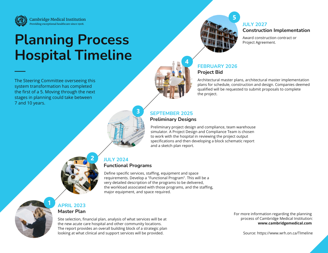 Planning Process Healthcare Timeline Infographic Template