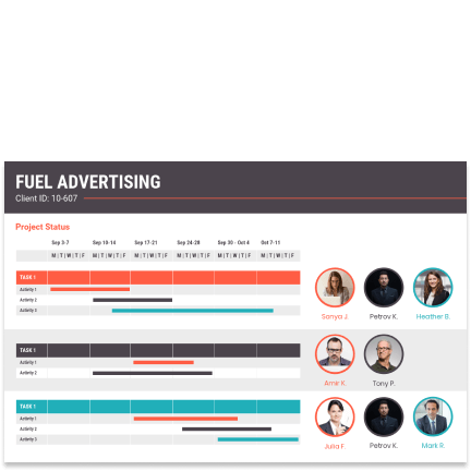 Fuel advertising template