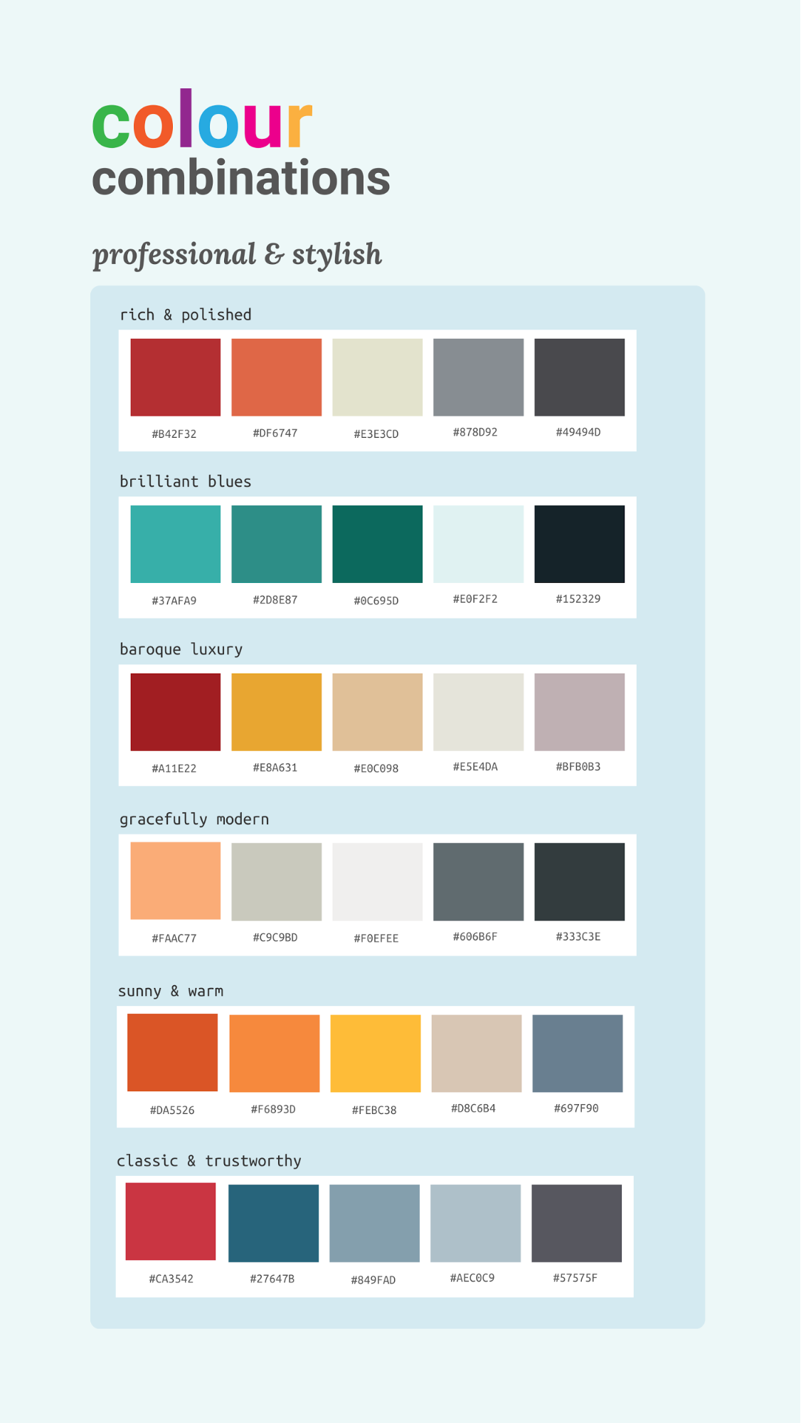 Color Palette Infographic Template
