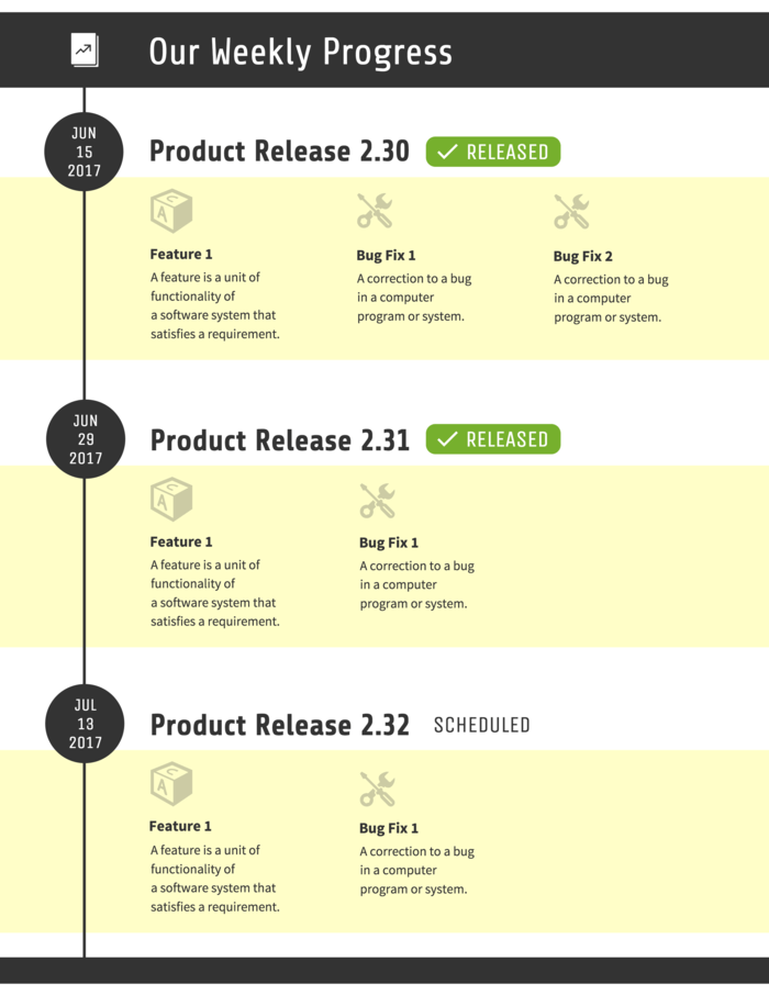 Product Development Timeline Infographic