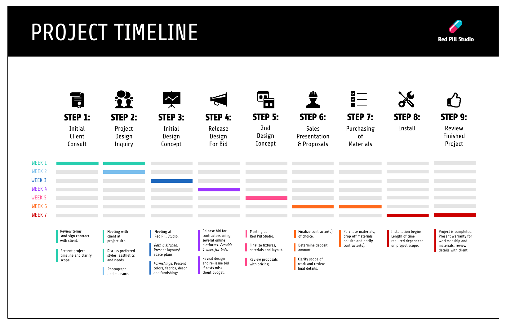 Project Plan Timeline Infographic